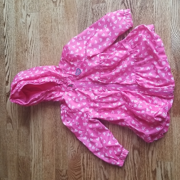 (18-24M) Mexx Baby Lightweight Jacket Sweet Heart Pattern Outdoor Spring Fall - Picture 1 of 7